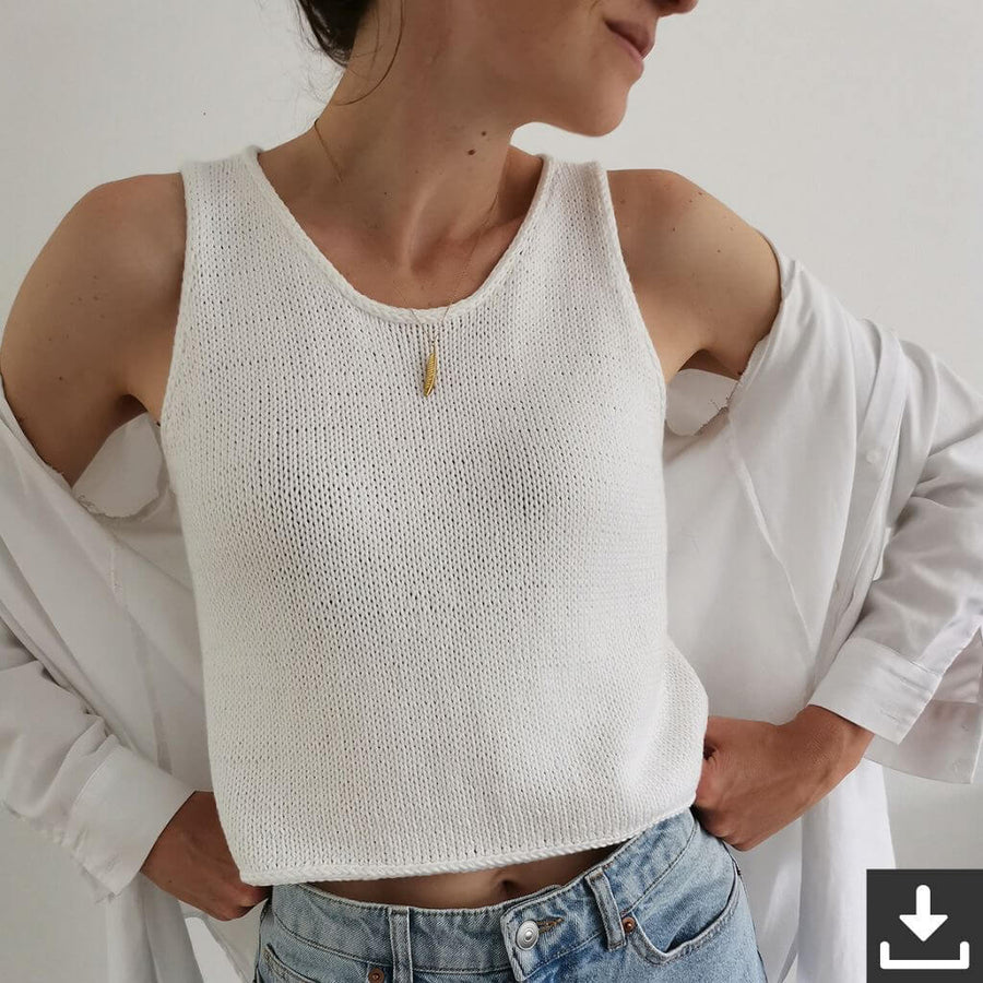 Paulastrickt Pattern Vegas Top Strickanleitung - Paulastrickt (PDF) Lieblingsgarn