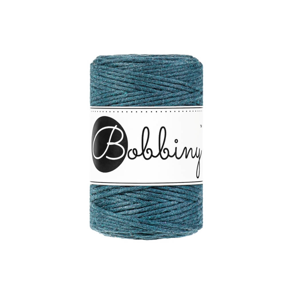 Bobbiny Peacock Blue Bobbiny Makramee Garn 1,5 mm Lieblingsgarn