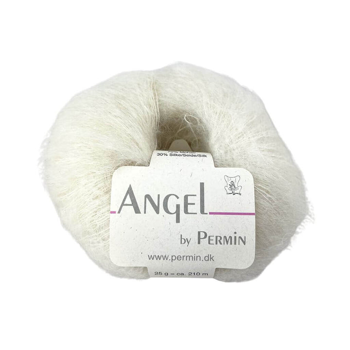 Permin Angel, Farbe 02 Weißgrau – Mohair und Seide bei Lieblingsgarn