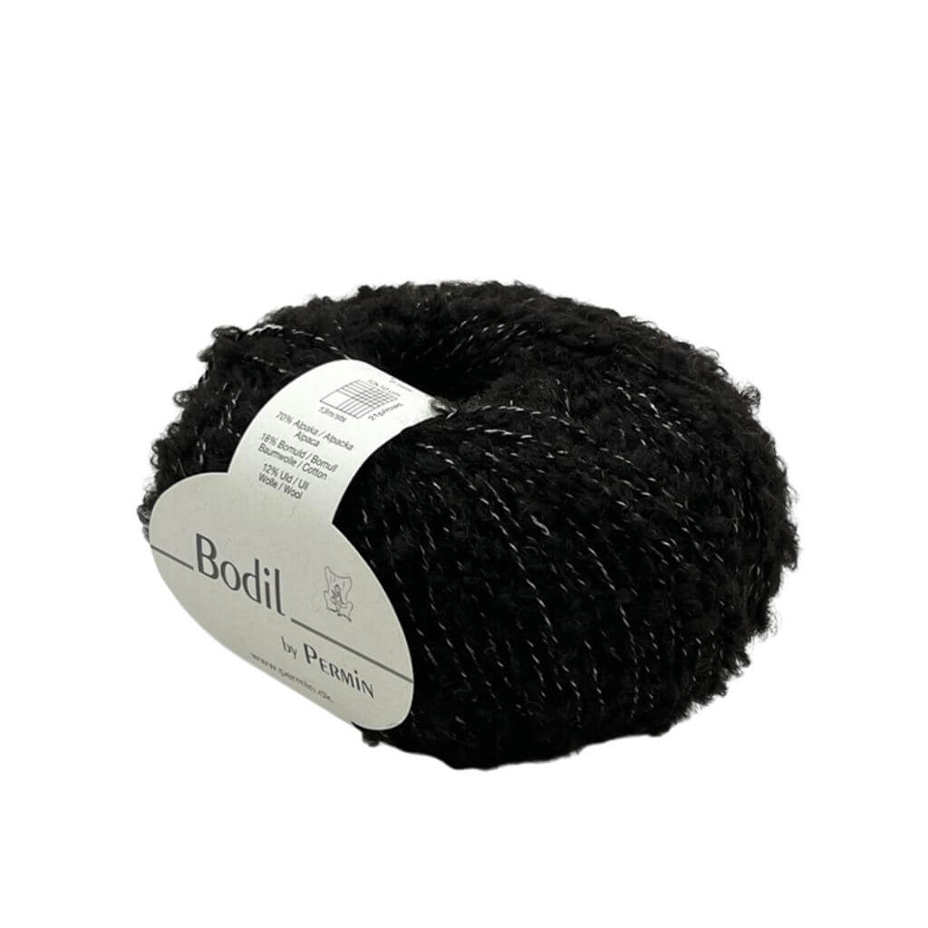 Permin Bodil, Farbe 01 Trüffel Schwarz – Alpaka, Baumwolle und Merino bei Lieblingsgarn