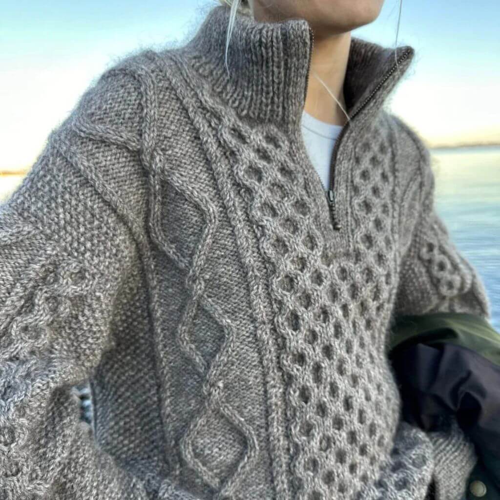 PetiteKnit Pullover Dagmar Zipper Sweater Strickanleitung - PetiteKnit (Heft) Lieblingsgarn