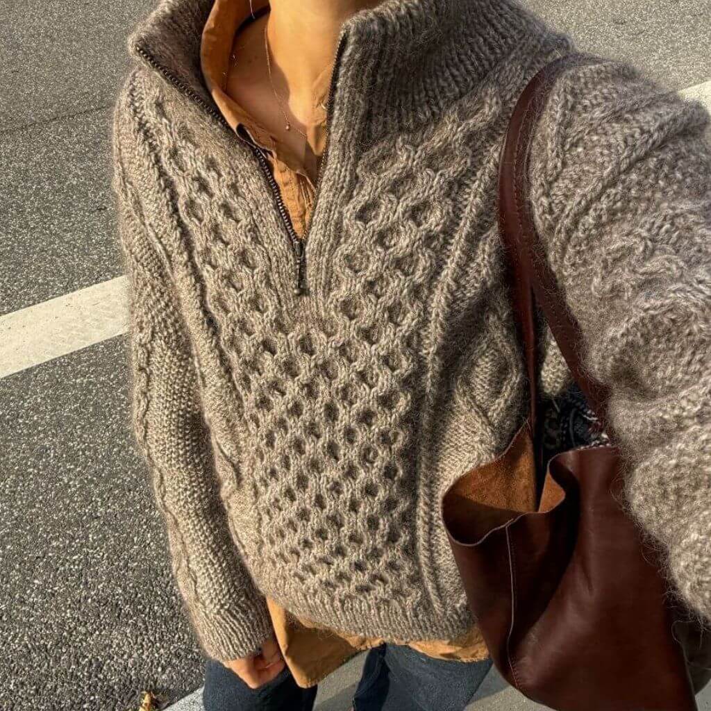 PetiteKnit Pullover Dagmar Zipper Sweater Strickanleitung - PetiteKnit (Heft) Lieblingsgarn