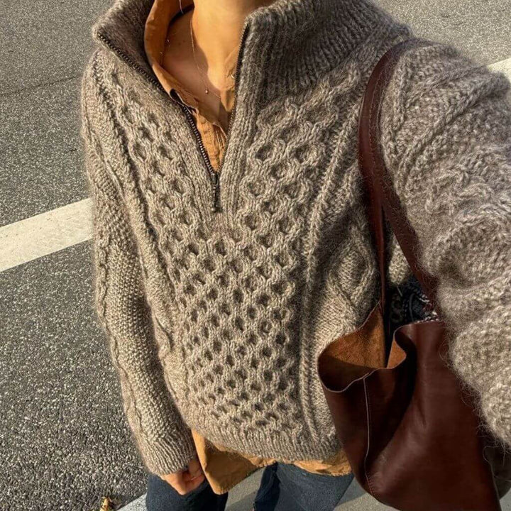 PetiteKnit Pullover Dagmar Zipper Sweater Strickanleitung - PetiteKnit (Heft) Lieblingsgarn