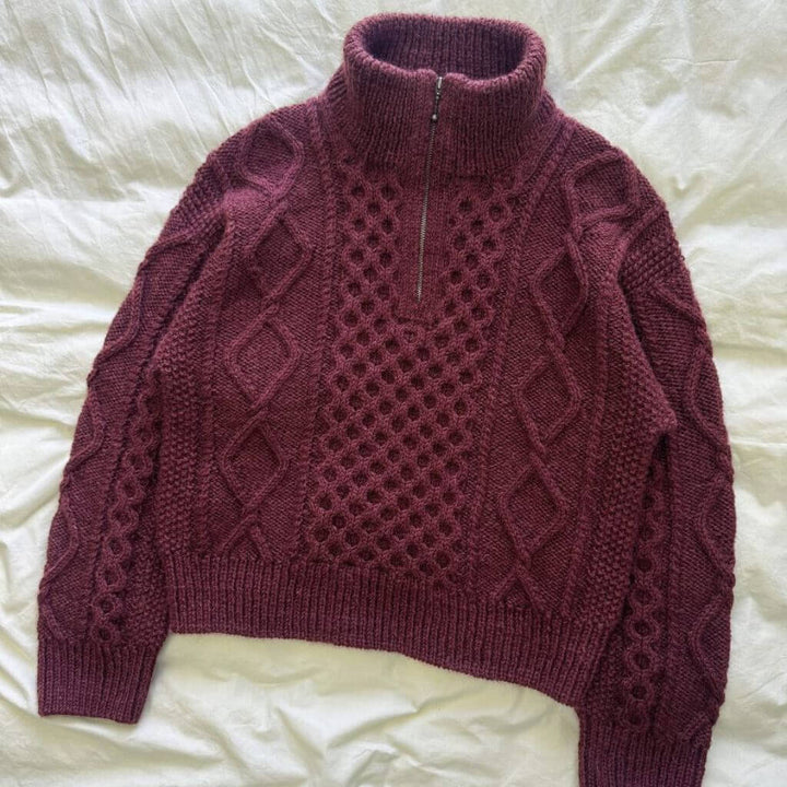PetiteKnit Pullover Dagmar Zipper Sweater Strickanleitung - PetiteKnit (Heft) Lieblingsgarn