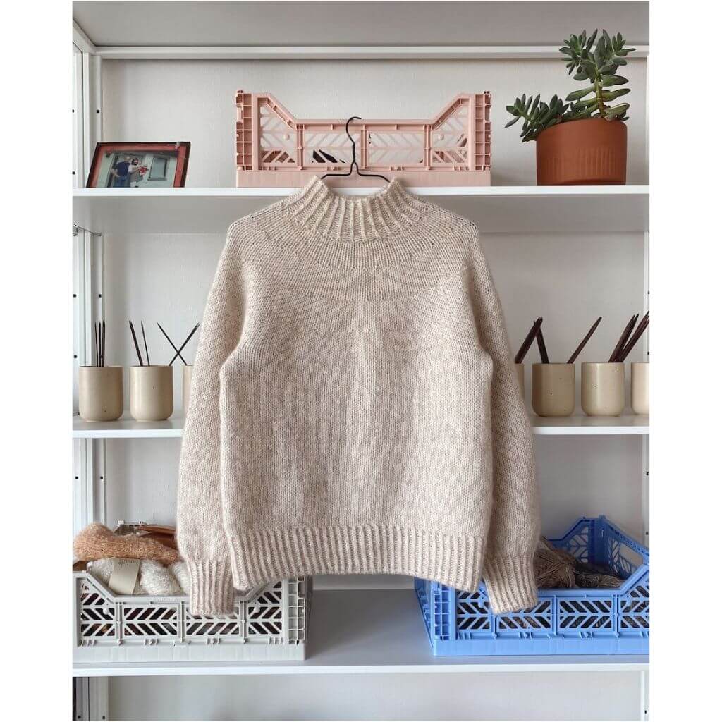 PetiteKnit Damen Pullover Novice Sweater Strickanleitung - Sandnes Garn (Heft) Lieblingsgarn