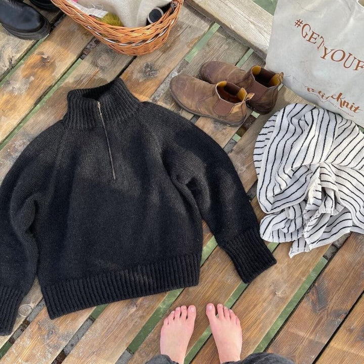 PetiteKnit Pattern Rollkragenpullover Zipper Sweater Strickanleitung - PetiteKnit (Heft) Lieblingsgarn