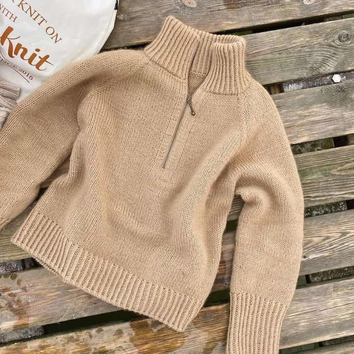 PetiteKnit Pattern Rollkragenpullover Zipper Sweater Strickanleitung - PetiteKnit (Heft) Lieblingsgarn