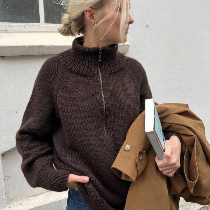 PetiteKnit Pattern Rollkragenpullover Zipper Sweater Light Strickanleitung - PetiteKnit (Heft) Lieblingsgarn