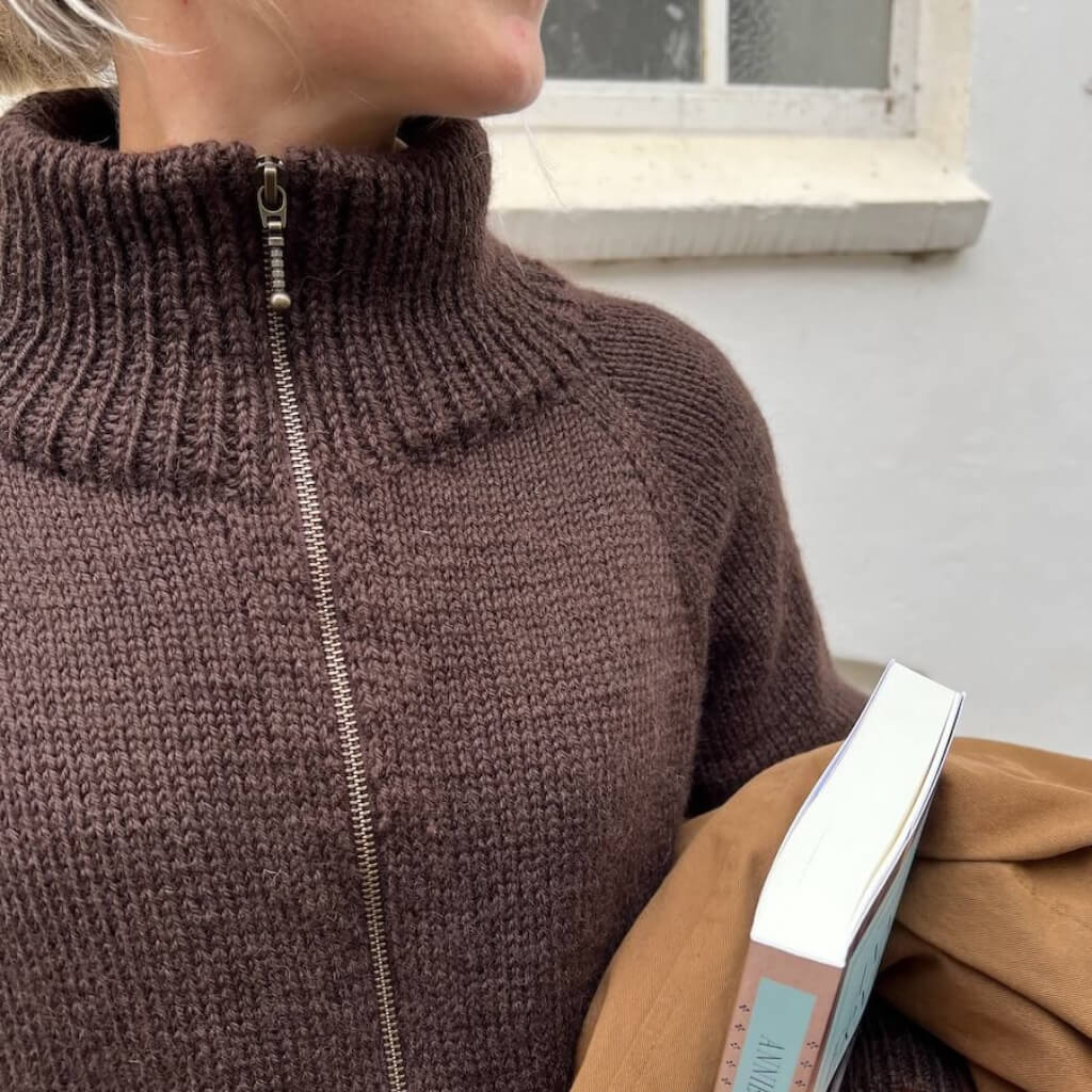 PetiteKnit Pattern Rollkragenpullover Zipper Sweater Light Strickanleitung - PetiteKnit (Heft) Lieblingsgarn