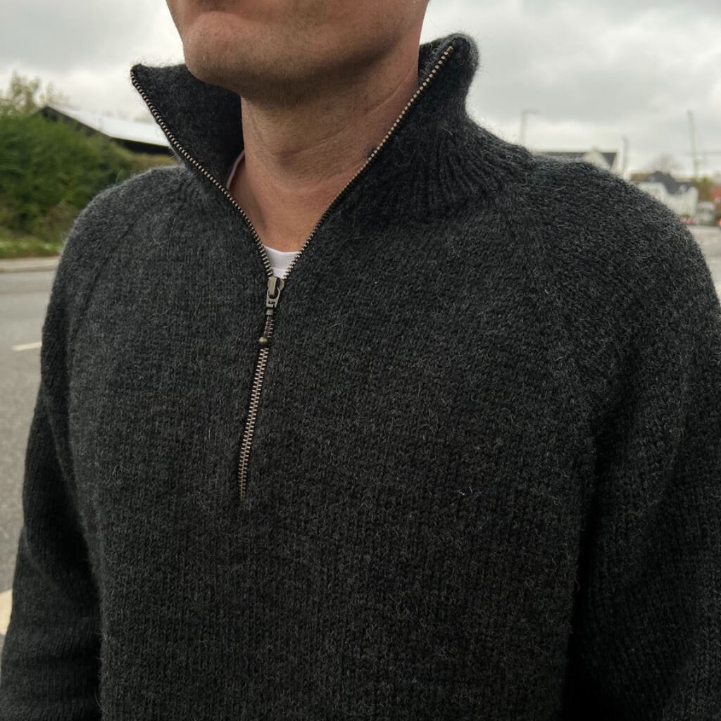 PetiteKnit Pattern Herren Pullover Zipper Sweater Light Strickanleitung - PetiteKnit (Heft) Lieblingsgarn