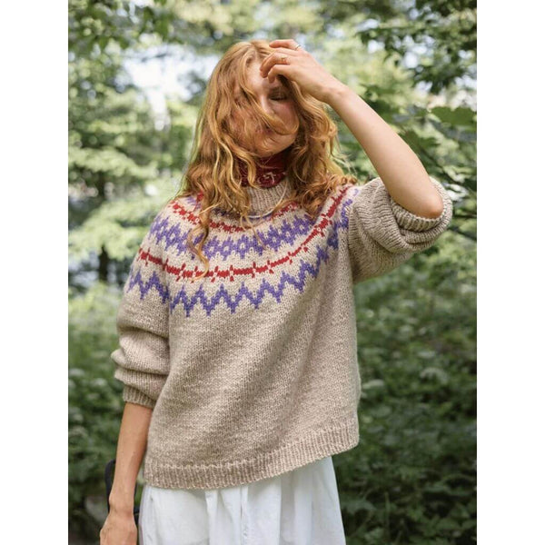 Pullover Stricken Anleitung Strickpullover Damen Mit - Main Image