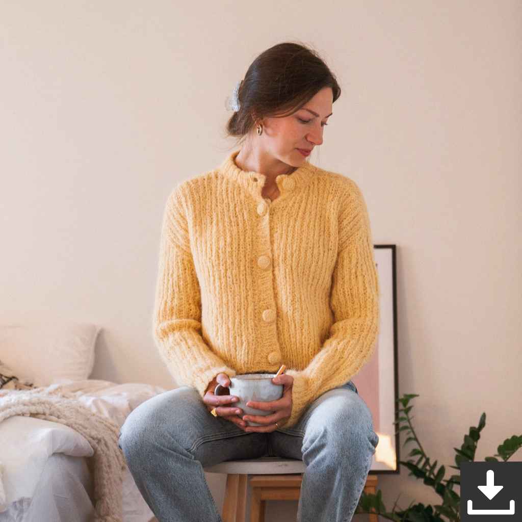 Lieblingsgarn Honey Cardigan Strickanleitung - Kutovakika (PDF, englisch) Lieblingsgarn