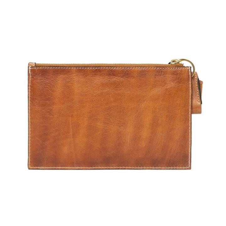 Re:Designed Burned Tan/Gold Flache Lederclutch Project 5 - Re:Designed Lieblingsgarn