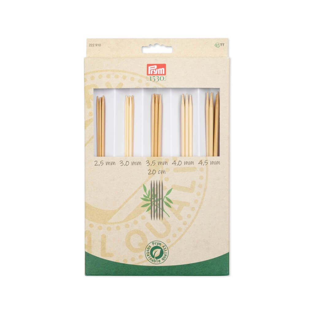 Prym 1530 Strumpfstricknadeln Bambus Set