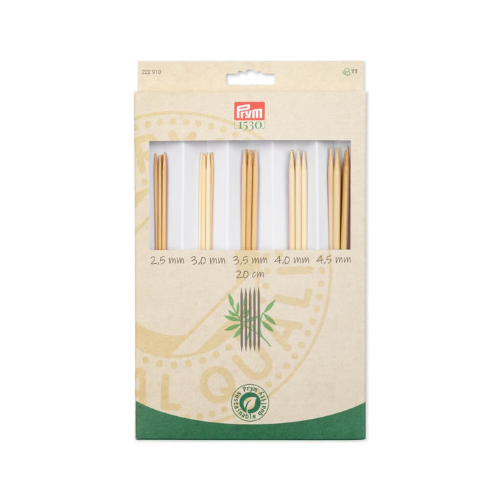 Prym 1530 Strumpfstricknadeln Bambus Set