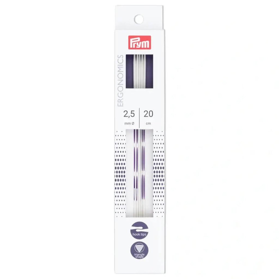 Prym 20 cm / 2,5 mm Prym Ergonomics Strumpfstricknadeln 20 cm Lieblingsgarn