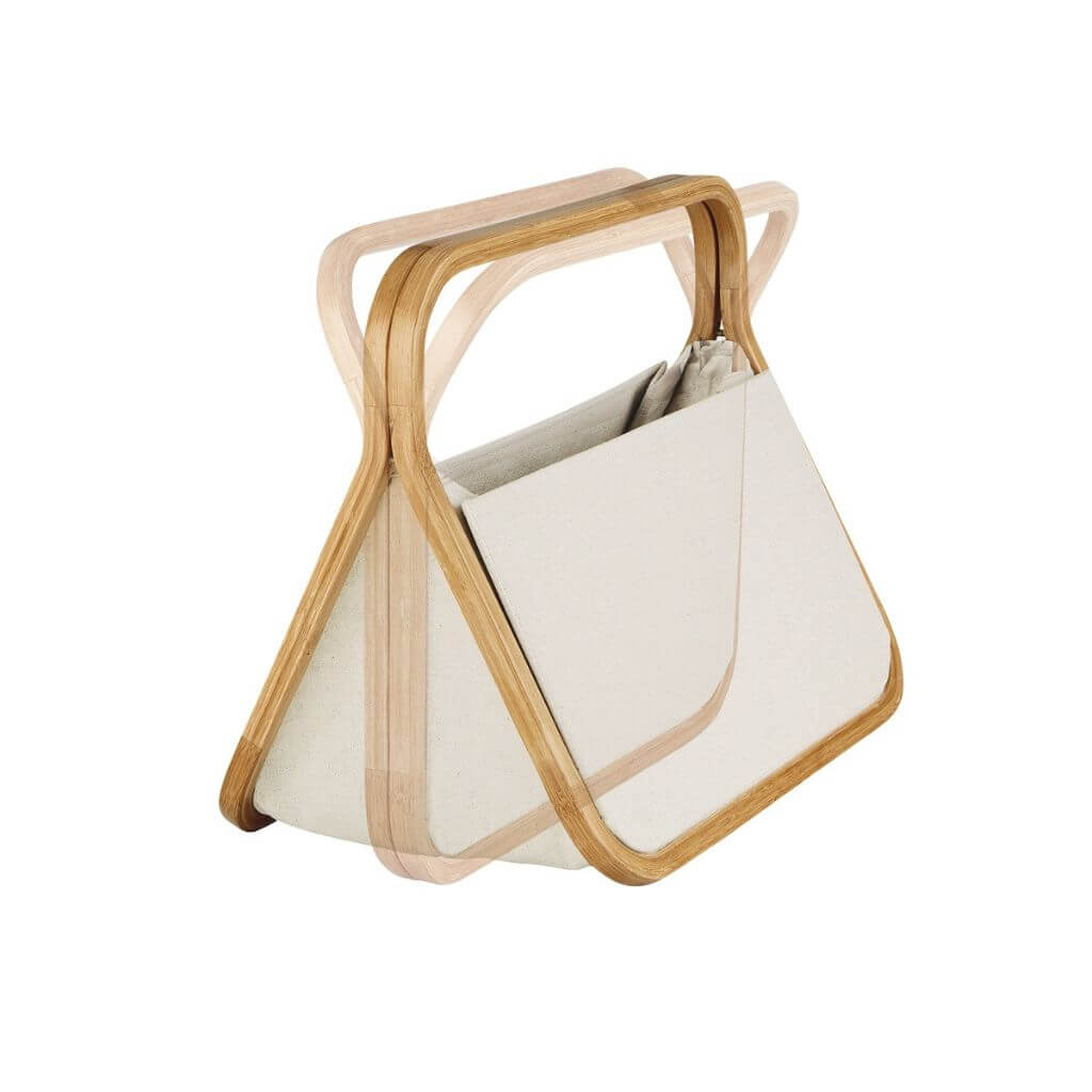 Prym Prym Fold &amp; Store Basket "Canvas &amp; Bamboo" Lieblingsgarn