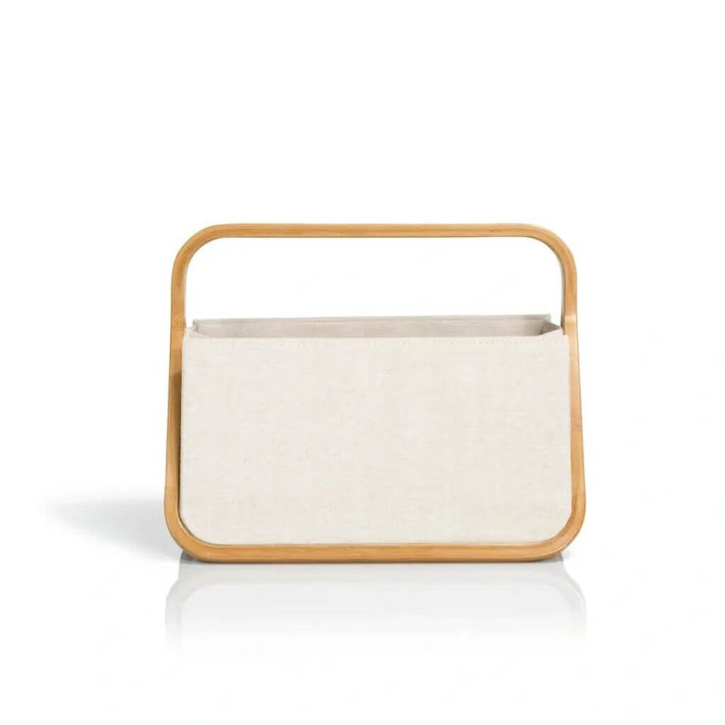 Prym Prym Fold &amp; Store Basket "Canvas &amp; Bamboo" Lieblingsgarn