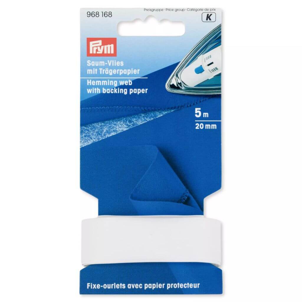 Prym Saumvlies mit Trägerpapier zum Einbügeln