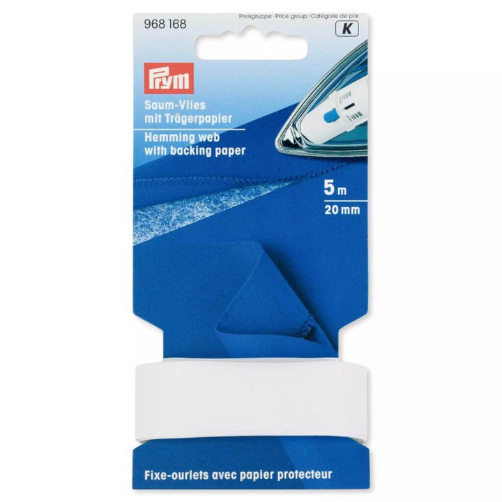 Prym Saumvlies mit Trägerpapier zum Einbügeln