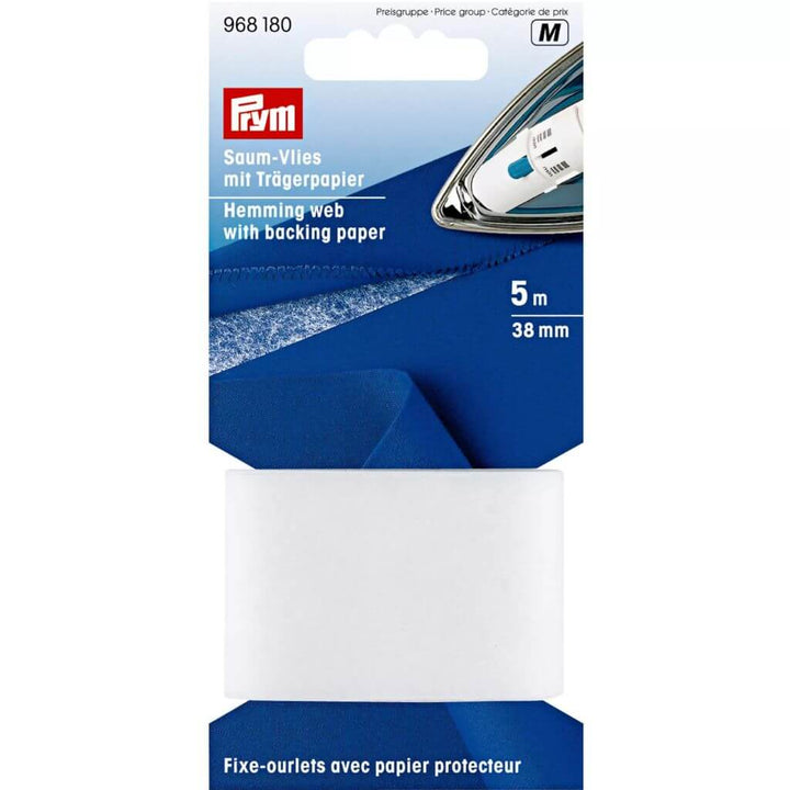 Prym Saumvlies mit Trägerpapier zum Einbügeln