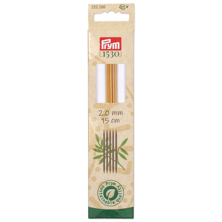 Prym 20 / 8 Prym 1530 Strumpfstricknadeln Bambus Lieblingsgarn