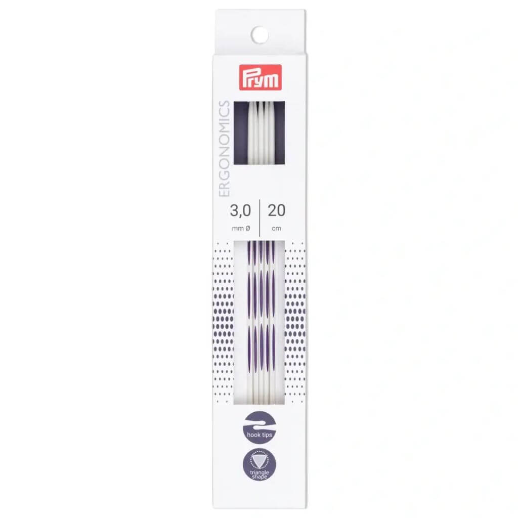Prym 20 cm / 3 mm Prym Ergonomics Strumpfstricknadeln 20 cm Lieblingsgarn