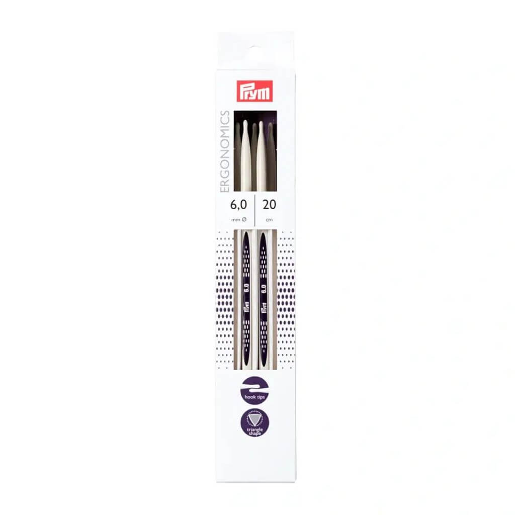 Prym 20 cm / 6 mm Prym Ergonomics Strumpfstricknadeln 20 cm Lieblingsgarn