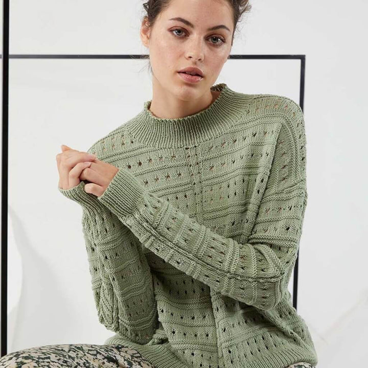Lang Yarns Pattern Pullover mit Lochmuster Strickanleitung - Lang Yarns (PDF) Lieblingsgarn