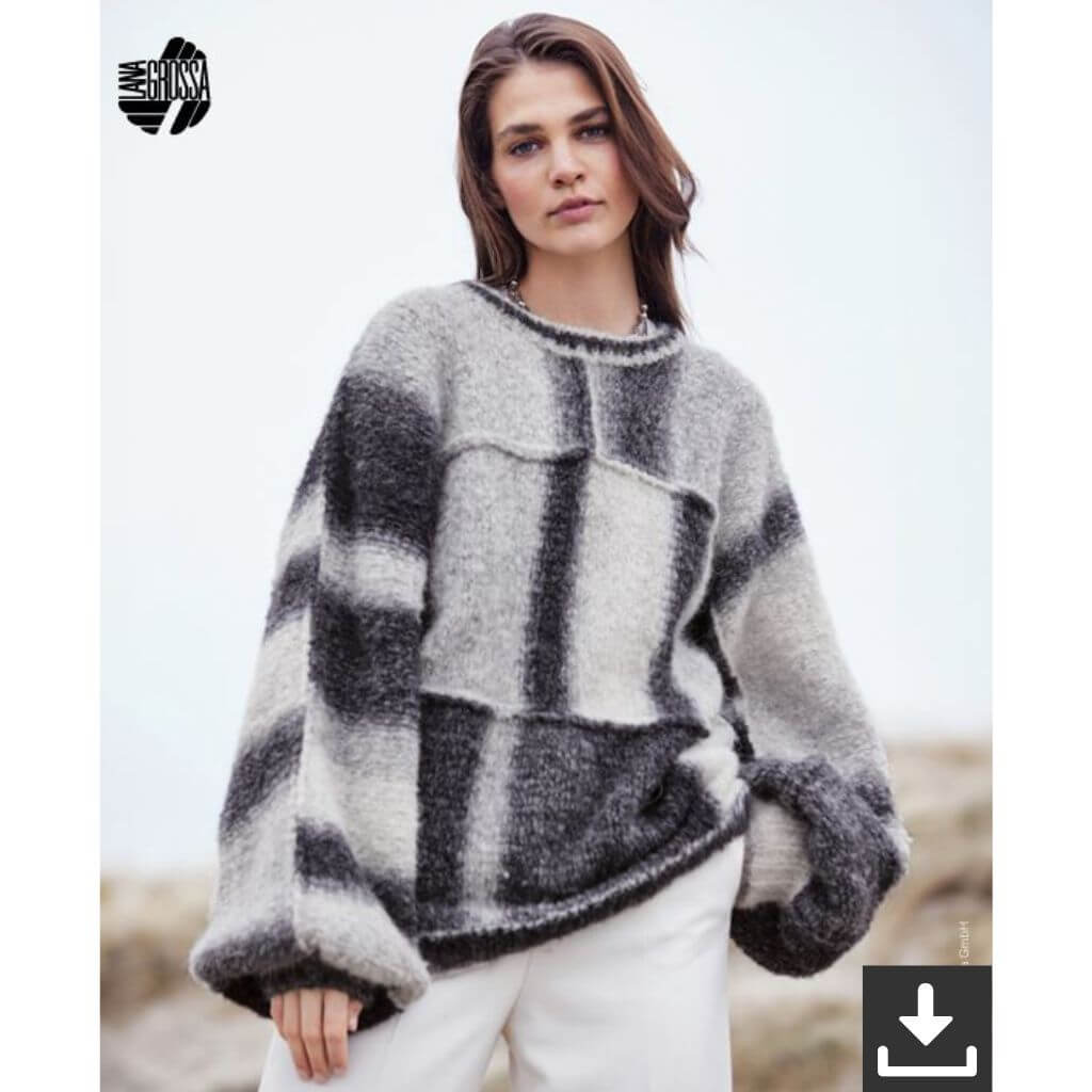 Lana Grossa Oversized Pullover Strickanleitung - Lana Grossa (PDF) Lieblingsgarn