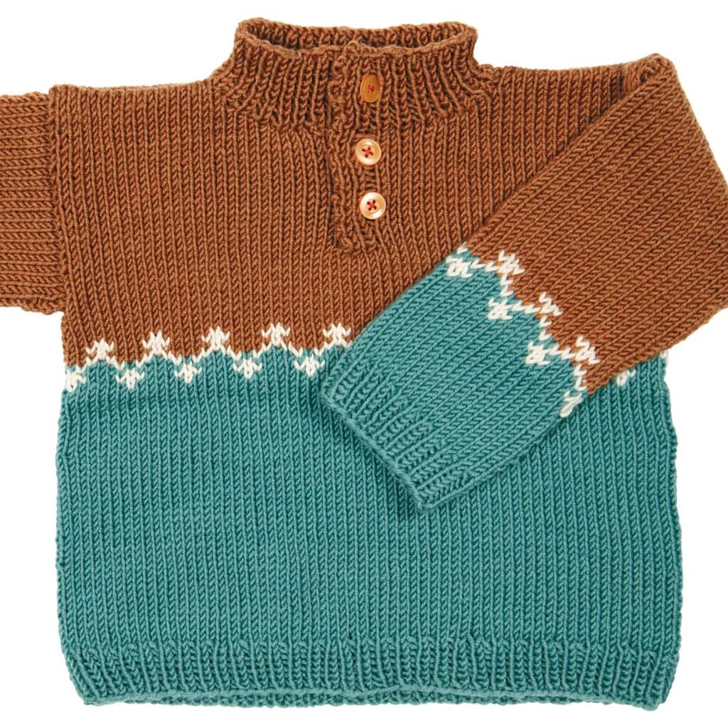 Lana Grossa Pattern Kleinkind Pullover Strickset - Lana Grossa (PDF) Lieblingsgarn