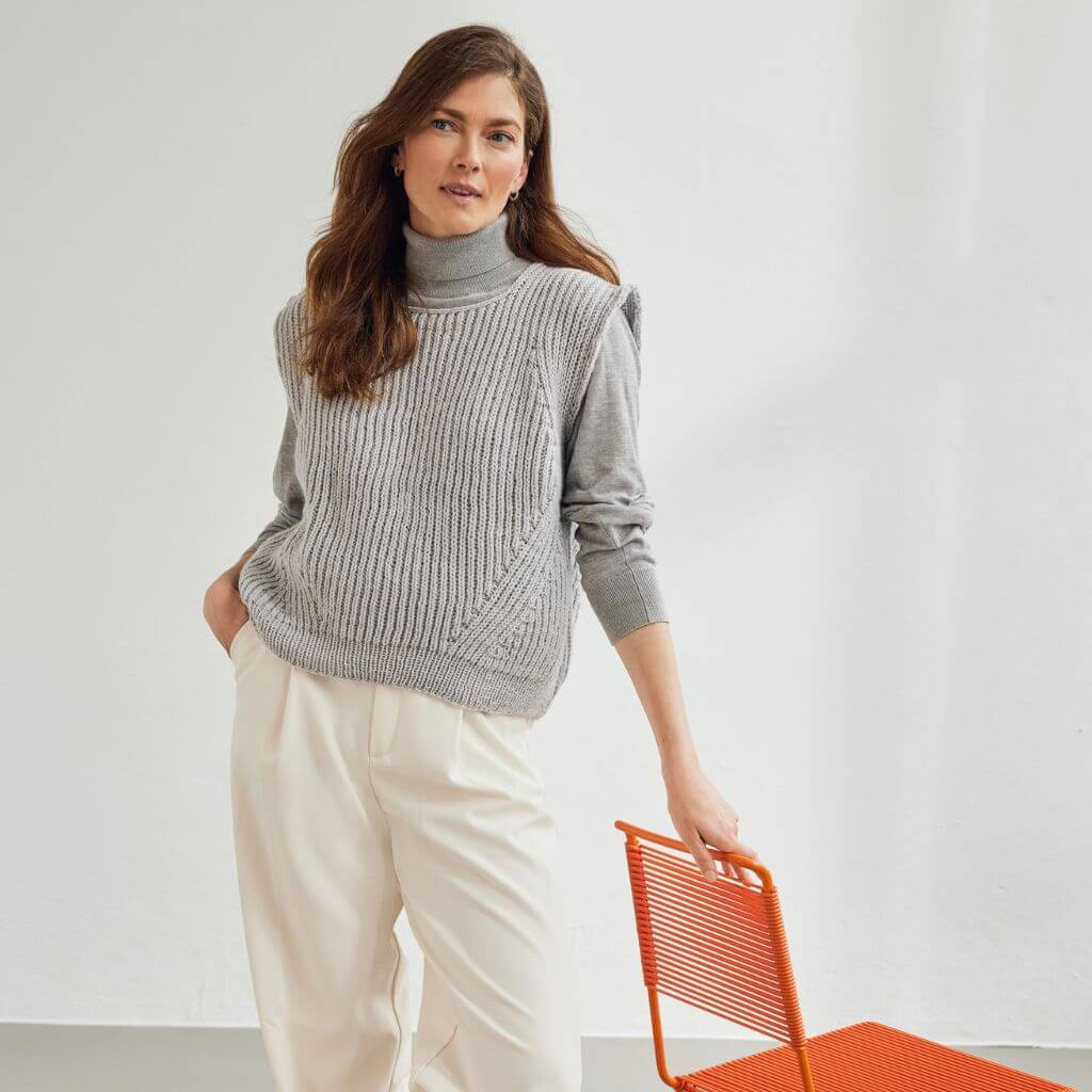 Lana Grossa Pattern Patentmuster Pullunder Strickanleitung - Lana Grossa (Heft) Lieblingsgarn
