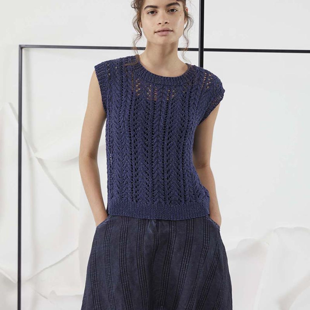 Lang Yarns Pattern Pullunder mit Lochmuster Strickanleitung - Lang Yarns (PDF) Lieblingsgarn