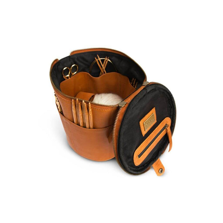 muud muud Saturn - Projekttasche aus Leder Lieblingsgarn