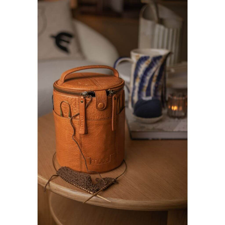 muud muud Saturn - Projekttasche aus Leder Lieblingsgarn