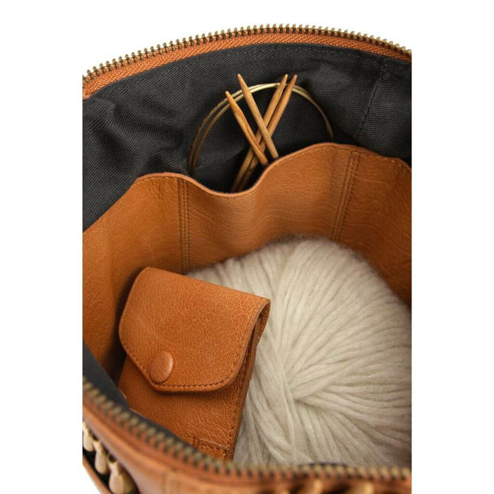 muud muud Saturn - Projekttasche aus Leder Lieblingsgarn