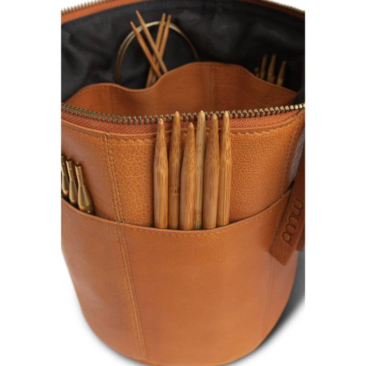 muud muud Saturn - Projekttasche aus Leder Lieblingsgarn