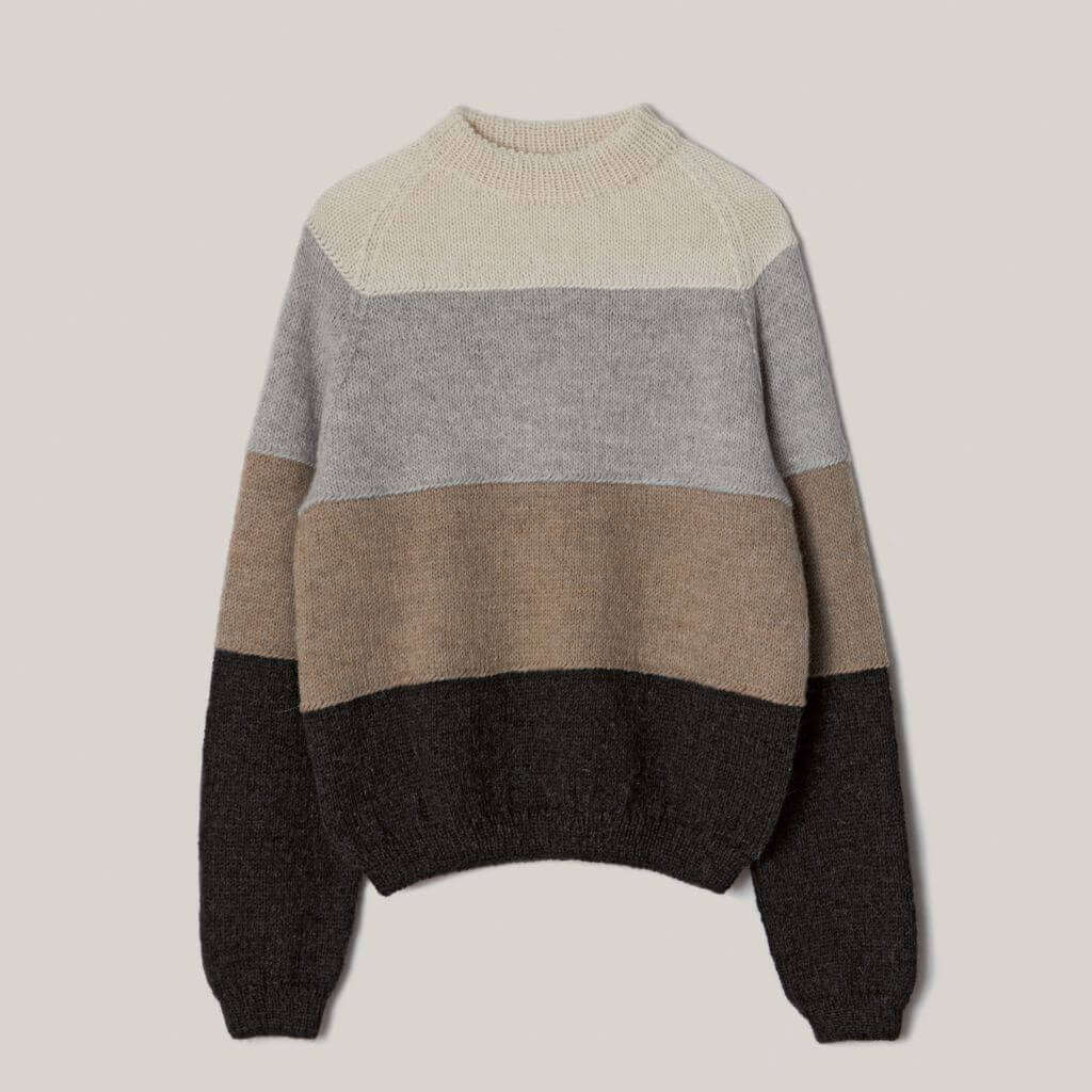 Lana Grossa Pattern Raglanpullover mit Blockstreifen Strickanleitung - Lana Grossa (PDF) Lieblingsgarn