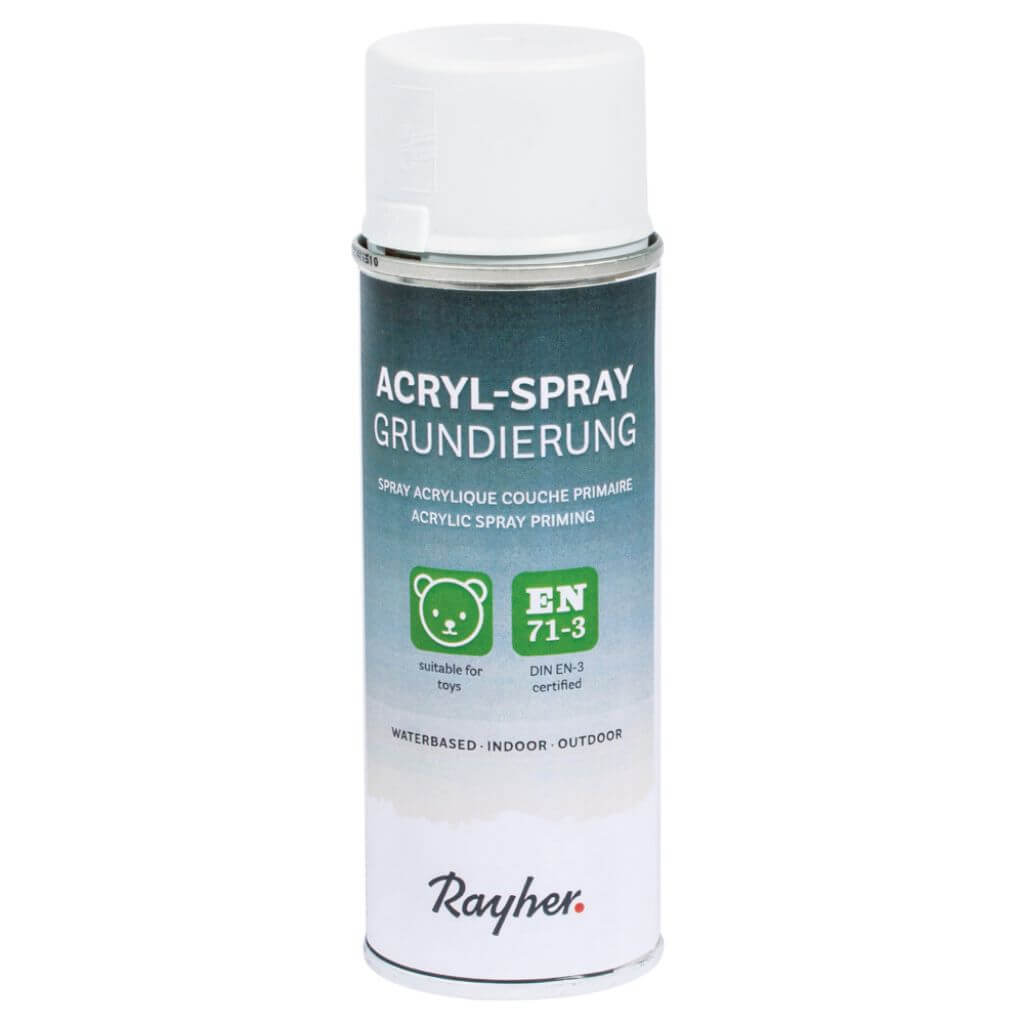 Rayher Rayher Acryl Spray Grundierung, Grau, Dose 200Ml Lieblingsgarn