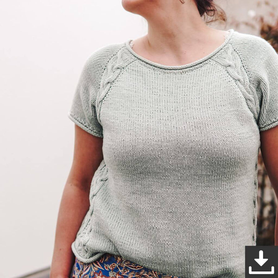Carolin Balmes Shirt Ricardas Summertee Strickanleitung - Carolin Balmes (PDF) Lieblingsgarn
