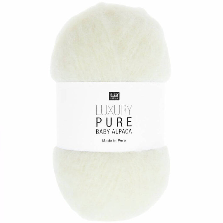 Rico Design 001 - Creme Rico Design Luxury Pure Baby Alpaca 50g Lieblingsgarn