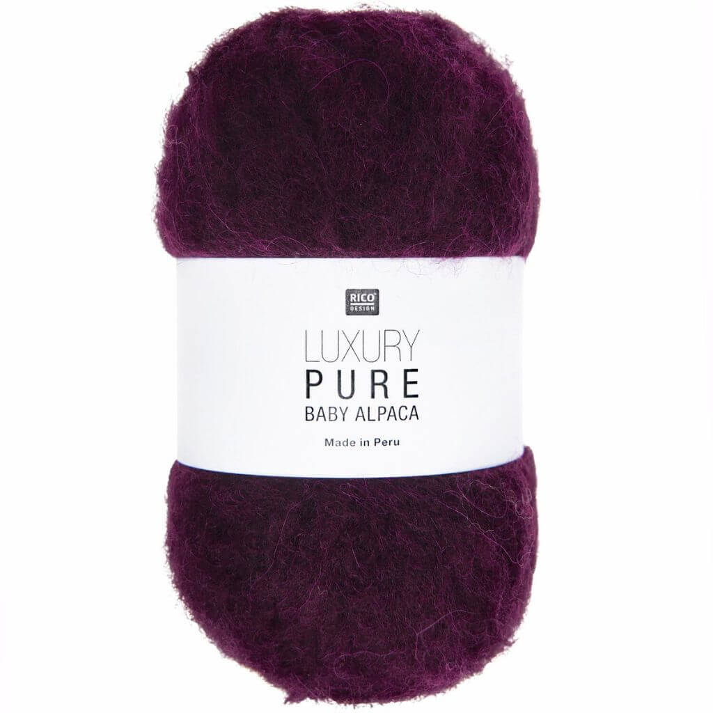 Rico Design 004 - Bordeaux Rico Design Luxury Pure Baby Alpaca 50g Lieblingsgarn