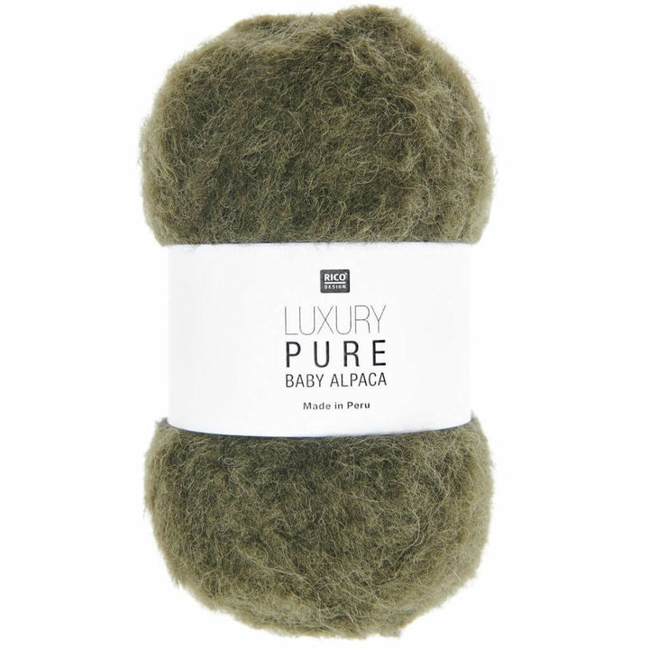 Rico Design 007 - Khaki Rico Design Luxury Pure Baby Alpaca 50g Lieblingsgarn