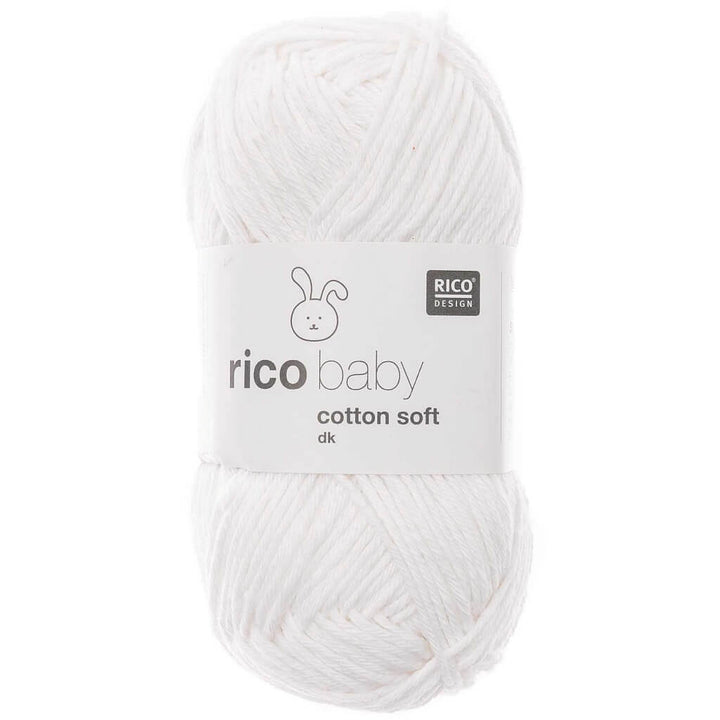 Rico Design 018 - Schneeweiss Rico Design Baby Cotton Soft DK 50 g Lieblingsgarn