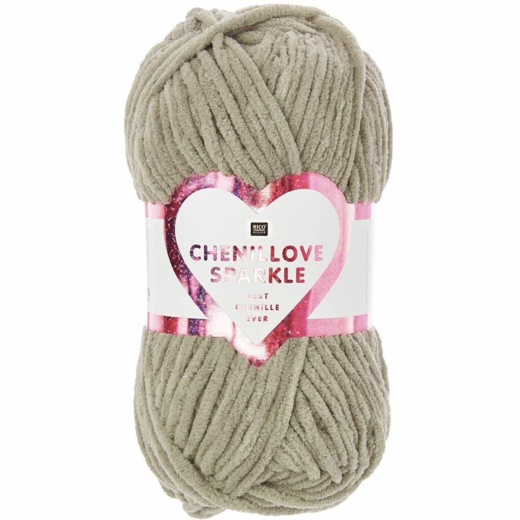 Rico Design 007 - Taupe Rico Design Chenillove Sparkle Lieblingsgarn
