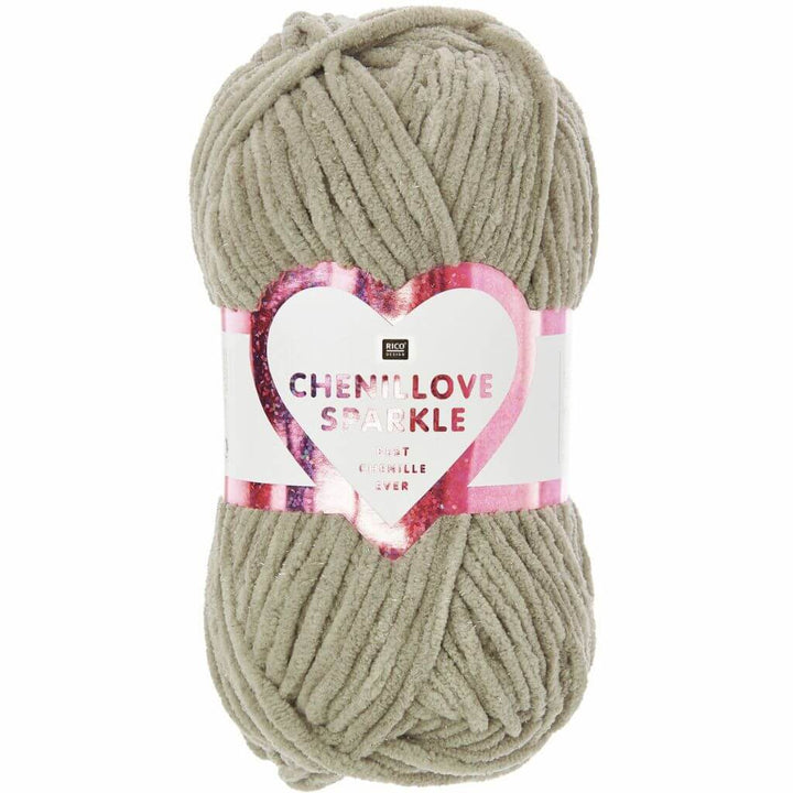 Rico Design 007 - Taupe Rico Design Chenillove Sparkle Lieblingsgarn
