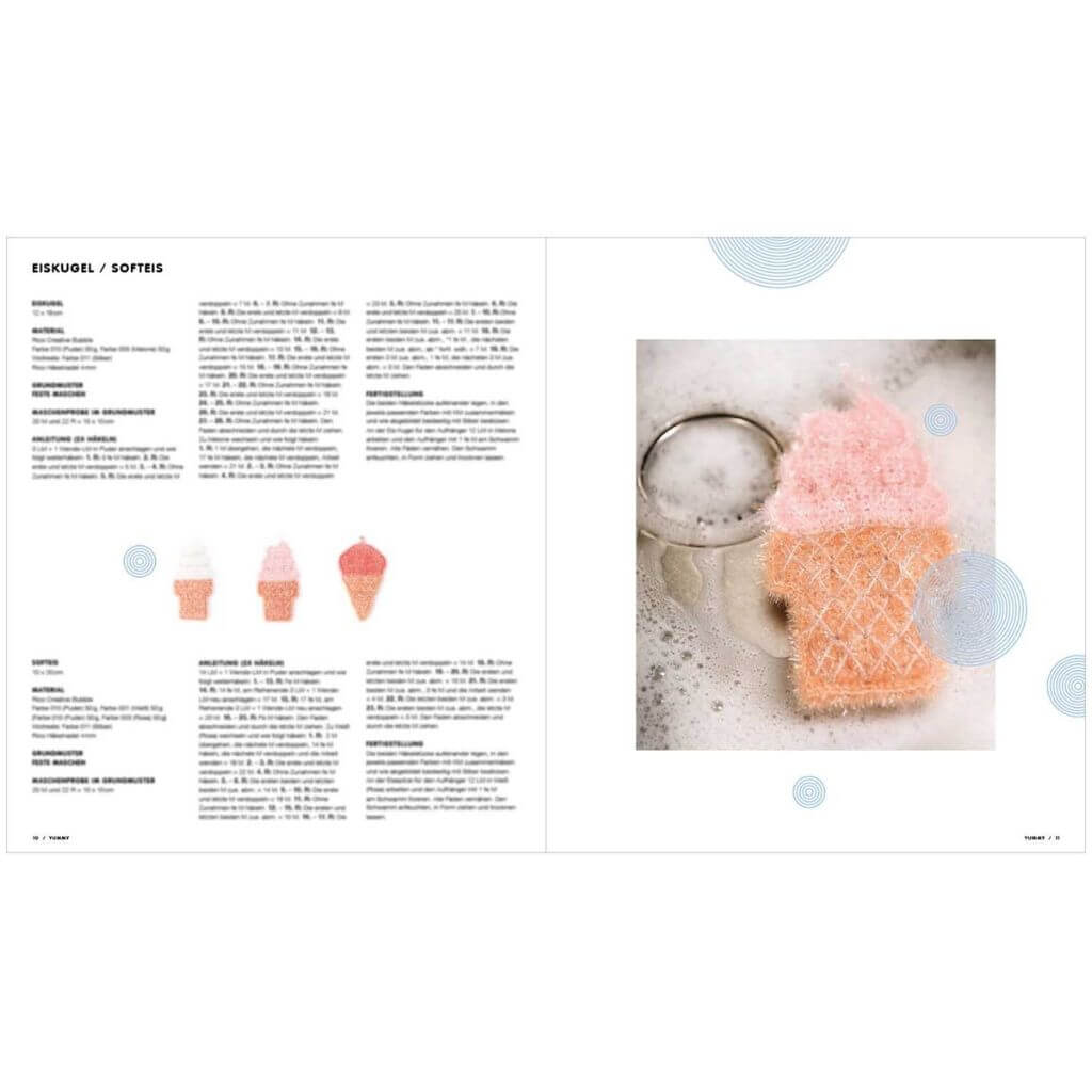 Rico Design Rico Design Creative Bubble Yummy - Lustige Spülschwämme häkeln Lieblingsgarn