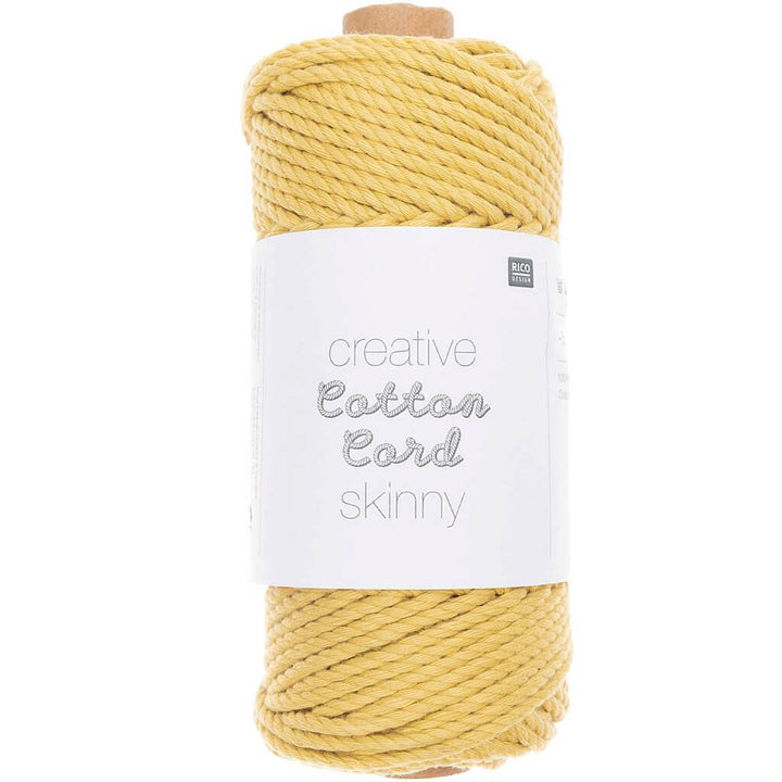 Rico Design Gelb Rico Design Creative Cotton Cord Skinny 3mm x 55m Lieblingsgarn