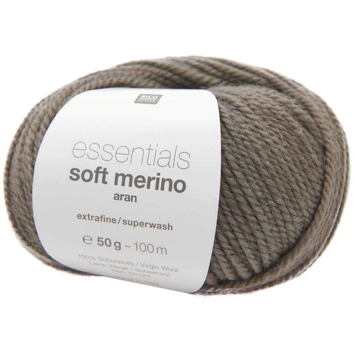Rico Design 079 - Taupe Rico Design Essentials Soft Merino Aran - 50g Lieblingsgarn