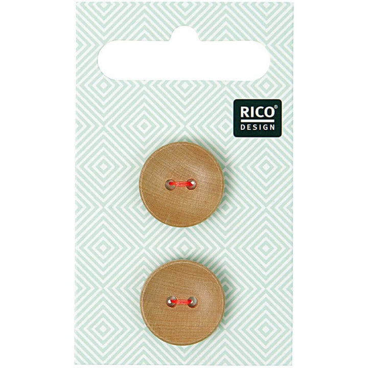 Rico Design Holzknöpfe 18 mm